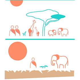 Climate change animation